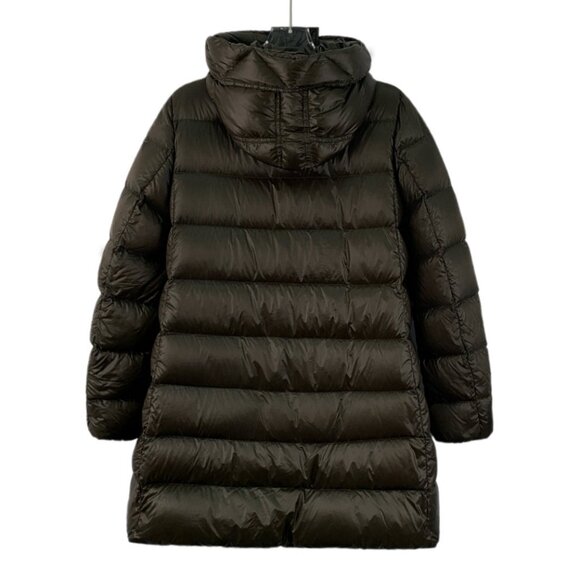 IW0177 cover-up Moncler Suyen series dark green logo patch hooded zipper down ja - Picture 2 of 9